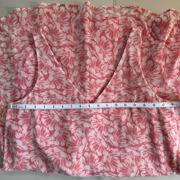 Floral Pink and White Chiffon Mini Sundress - Picture 7 of 7